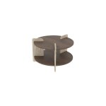 Table basse en bois oalla 70 x 70 x 45 cm - noyer