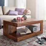 Table basse 90x60x40 cm en bois de sheesham massif Table basse 90x60x40 cm en bois de sheesham massif