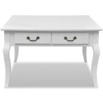 Table basse console de salonvidaxl table gigogne avec 4 tiroirs blanc 7 6158883