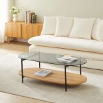 Table basse costa effet ch�ne - bois