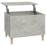 Table basse - dilwe - gris b�ton - 60x445x45 cm - bois ding�nierie - plateau relevable