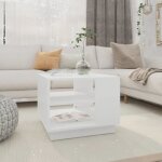 Table basse - garosa - blanc - carré - laqué - 55x55x43 cm Table basse - garosa - blanc - carré - laqué - 55x55x43 cm