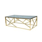 Table basse graphique - escada - 120 x 60 x 40 cm - dor�