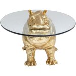 Table basse hippopotame dor kare design