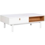 Table basse - home esprit - rectangulaire - blanc - 120 x 60 x 40 cm - montage facile Table basse - home esprit - rectangulaire - blanc - 120 x 60 x 40 cm - montage facile