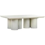Table basse - home esprit - rectangulaire - bois mdf - multicolore - 140 x 80 x 45 cm