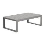 Table basse de jardin en aluminium - taupe - molokai de mylia