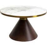 Table basse cono 70cm c�ramique noyer kare design