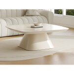 Table basse en mdf - cr�me laqu� - nataza