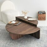 Mila - table basse modulable couleur noyer Mila - table basse modulable couleur noyer