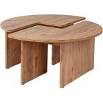 Table basse - moira - ronde - pin atlantique - 90 x 90 x 41 cm Table basse - moira - ronde - pin atlantique - 90 x 90 x 41 cm