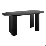 Table basse olova noir 120x60x45cm - atmosphera createur dinterieur