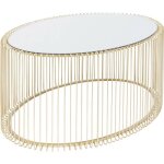 Table basse ovale wire 60x90cm laiton kare design Table basse ovale wire 60x90cm laiton kare design