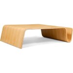 Table basse porte magazines aurora - grande - bois bois naturel