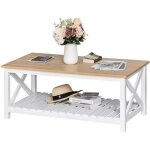Homcom - table - bois - 116x60x48cm - blanc Homcom - table - bois - 116x60x48cm - blanc