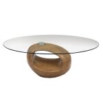 Table basse rocher en chne - amadeus