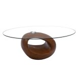 Table basse rocher noyer - amadeus