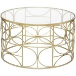 Table basse suite dor d71cm - atmosphera createur dinterieur