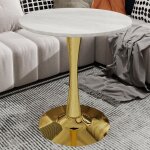 Table basse ronde en marbre pour 2 � 4 personnes pieds m�talliques dor�s ? table salle � manger 70�70 ...