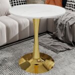 Table basse ronde en placage de marbre 2 � 4 personnes pieds m�talliques dor�s ? table salle � manger ...