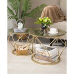 Table basse ronde set de 2 tables dappoint set de tables dappoint avec cadre métallique petite table ... Table basse ronde set de 2 tables dappoint set de tables dappoint avec cadre métallique petite table ...