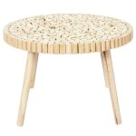Table basse rondin
