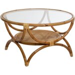 Table basse farah rotin d90cm - atmosphera cr�ateur dint�rieur