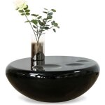 Table basse de salon noire - talia - designetsamaison