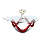 Table basse de salon rouge - niagara