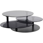 Table basse twist noire 90cm kare design