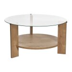 Table basse en verre tremp� - naturel clair - senira