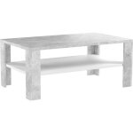 Table basse - vicco - béton blanc - rectangulaire - 100 cm - classique - intemporel Table basse - vicco - béton blanc - rectangulaire - 100 cm - classique - intemporel