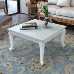 Table basse - vida xl - p160 - laqué - carré - blanc Table basse - vida xl - p160 - laqué - carré - blanc