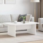 Table basse - vidaxl - 93 x 53 x 33 cm - blanc - bois ding�nierie - rectangulaire