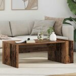 Table basse - vidaxl - 95 x 50 x 34 cm - bois ding�nierie - rectangulaire - marron