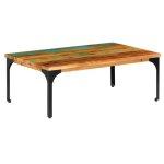 Vidaxl table basse 100 x 60 x 35 cm bois de rcupration solide