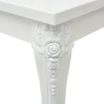 Table basse - yanjiibuy - laque blanc - rectangulaire - 100 x 60 x 42 cm