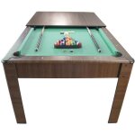 Table de billard amricain harmony 6ft - 2065 x 1165 x 80 cm - couleur chne et tapis vert