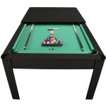 Table de billard amricain harmony 6ft - accessoires et plateau dnatoire - couleur ebne et tapis vert ...