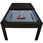 Table de billard amricain harmony 6ft - couleur ebne et tapis gris