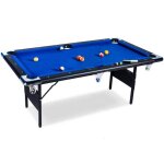 Table de billard pliable buckshot atlanta 6ft - bleu