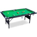 Table de billard pliable buckshot atlanta 6ft - vert / noir - accessoires inclus