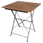 Table bistro imitation bois carr�e bolero 600 mm