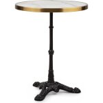 Table de bistrot - blumfeldt - patras lux - plateau rond en marbre - style art nouveau