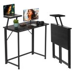 Table de bureau pliantebureau informatique table dordinateur portables avec support écran bureau sécretaire ... Table de bureau pliantebureau informatique table dordinateur portables avec support écran bureau sécretaire ...