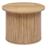 Table  caf colva en placage effet bois d60cm - atmosphera createur dinterieur