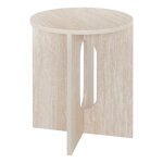 Table � caf� d40 anaya beige effet travertin atmosphera