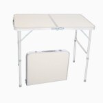 Table de camping pique nique pliante en aluminium 90 * 60 * 70cm