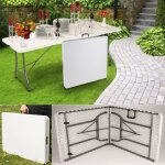 Idmarket table de camping pliante mixte - 8 personnes - 180 cm - blanc Idmarket table de camping pliante mixte - 8 personnes - 180 cm - blanc