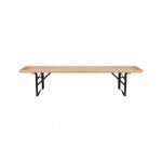 Banc en bois - ac - d�co - mod�le pour enfant - 195 x 110 x 36 cm - couleur beige - 4 places